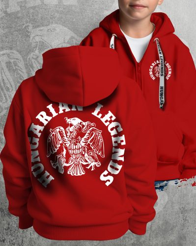 Rakamazi turul gyerek kapucnis, cipzáras pulóver