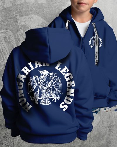 Rakamazi turul gyerek kapucnis, cipzáras pulóver