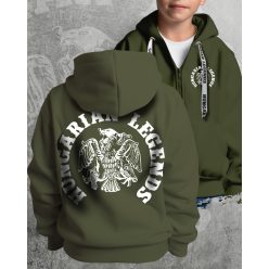 Rakamazi turul gyerek kapucnis, cipzáras pulóver