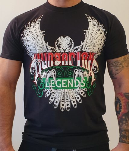 Sólyom trikolor felirattal férfi rövid ujjú póló