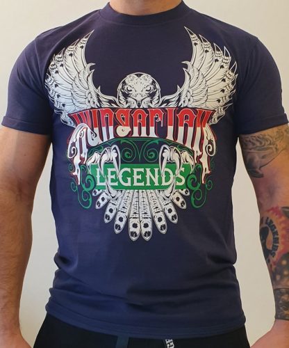 Sólyom trikolor felirattal férfi rövid ujjú póló