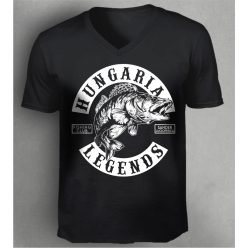 Süllő - Sander Lucioperca férfi v-nyakú póló