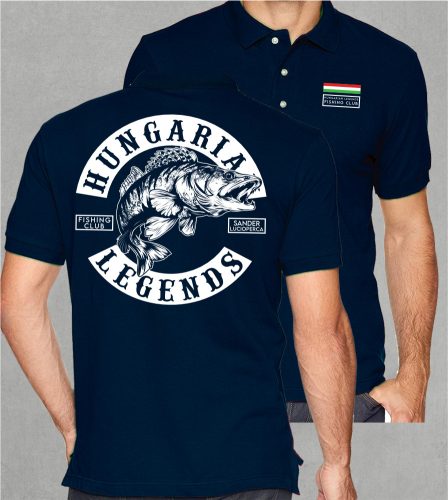 Süllő - Sander Lucioperca  férfi galléros póló