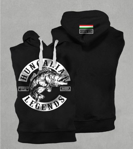 Süllő - Sander Lucioperca férfi kapucnis, belebújós mellény