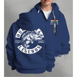   Süllő - Sander Lucioperca gyerek kapucnis, cipzáras pulóver