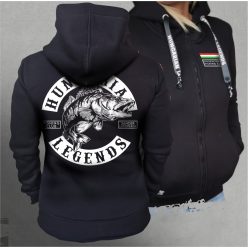   Süllő - Sander Lucioperca női cipzáras, kapucnis pulóver