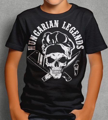 Koponyás szakács gyerek rövid ujjú póló