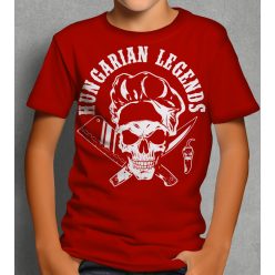 Koponyás szakács gyerek rövid ujjú póló