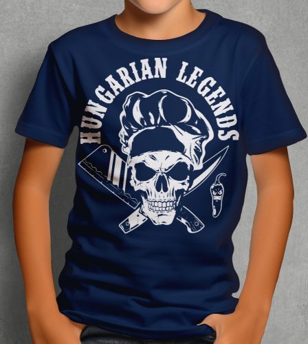 Koponyás szakács gyerek rövid ujjú póló