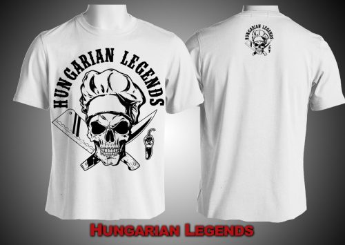 Koponyás szakács férfi rövid ujjú póló