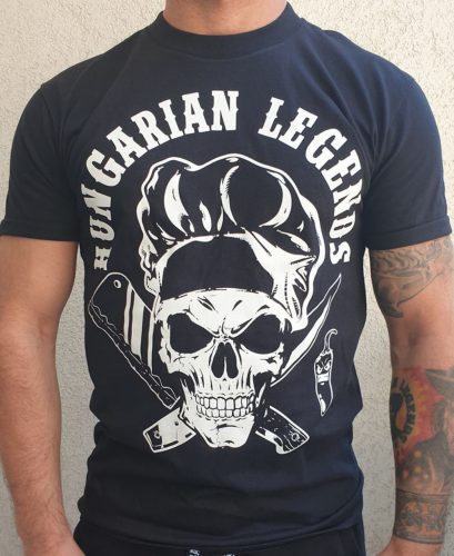 Koponyás szakács férfi rövid ujjú póló