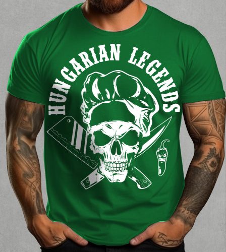 Koponyás szakács férfi rövid ujjú póló