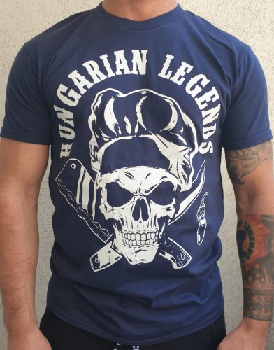 Koponyás szakács férfi rövid ujjú póló