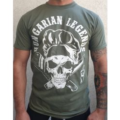 Koponyás szakács férfi rövid ujjú póló