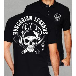 Koponyás szakács  férfi galléros póló