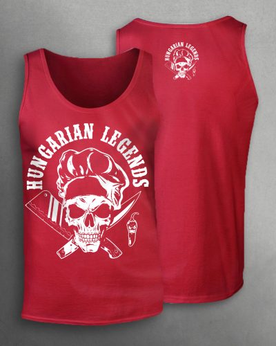 Koponyás szakács férfi ujjatlan póló