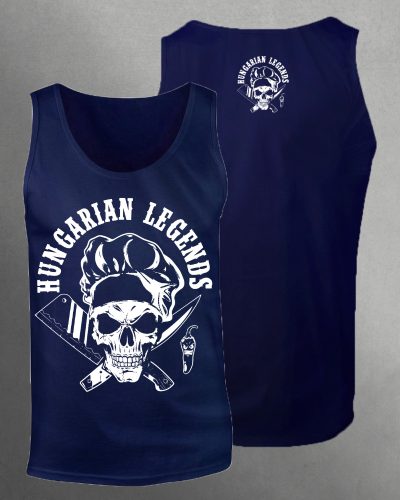 Koponyás szakács férfi ujjatlan póló