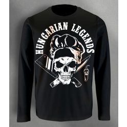 Koponyás szakács  férfi hosszú ujjú póló