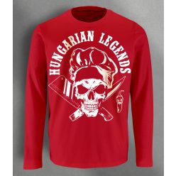 Koponyás szakács  férfi hosszú ujjú póló