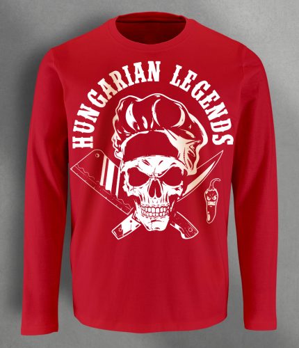 Koponyás szakács  férfi hosszú ujjú póló