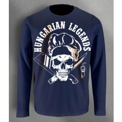 Koponyás szakács  férfi hosszú ujjú póló