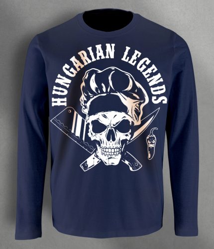 Koponyás szakács  férfi hosszú ujjú póló