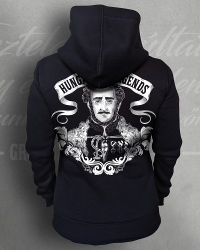 Széchenyi női cipzáras, kapucnis pulóver