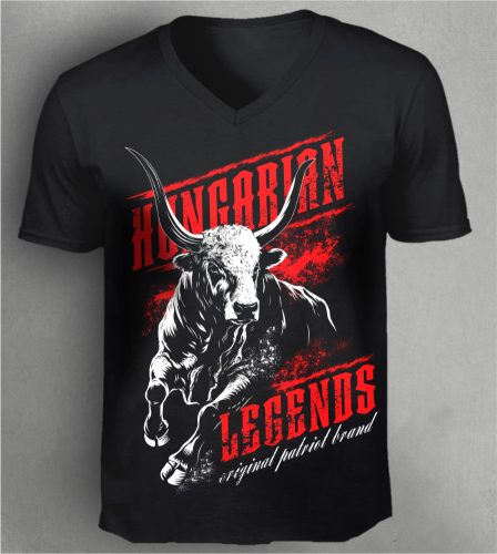 Szürkemarha - OPB férfi v-nyakú póló