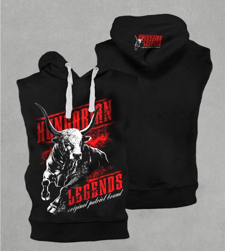 Szürkemarha - OPB férfi kapucnis, belebújós mellény