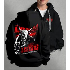 Szürkemarha - OPB gyerek kapucnis, cipzáras pulóver