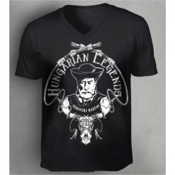   Vidróczki Márton - karikás ostorral férfi v-nyakú póló