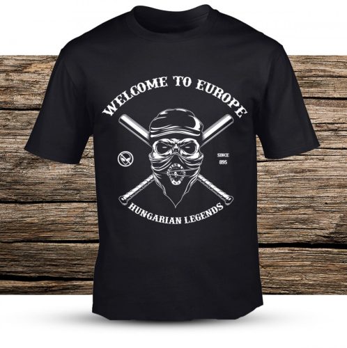Welcome to Europe férfi rövid ujjú póló