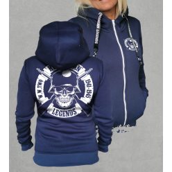 World War II női cipzáras, kapucnis pulóver