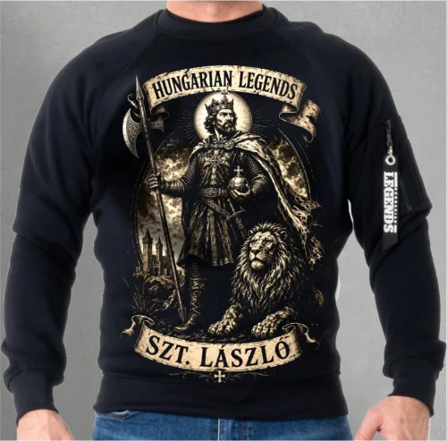 SZT. LÁSZLÓ férfi kerek nyakú pulóver