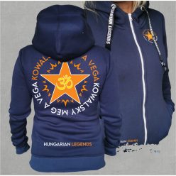   Kowalsky meg a Vega - Csillag logó női cipzáras, kapucnis pulóver