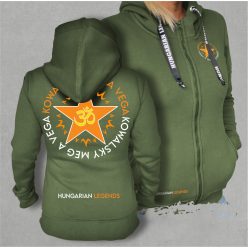   Kowalsky meg a Vega - Csillag logó női cipzáras, kapucnis pulóver