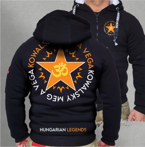 Kowalsky meg a Vega - Csillag logó férfi sherpa béléses cipzáras pulóver