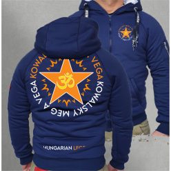   Kowalsky meg a Vega - Csillag logó férfi sherpa béléses cipzáras pulóver