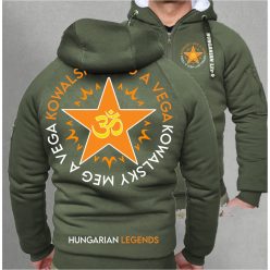   Kowalsky meg a Vega - Csillag logó férfi sherpa béléses cipzáras pulóver