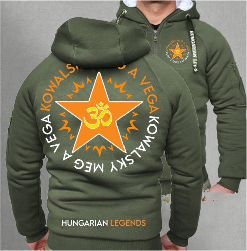 Kowalsky meg a Vega - Csillag logó férfi sherpa béléses cipzáras pulóver