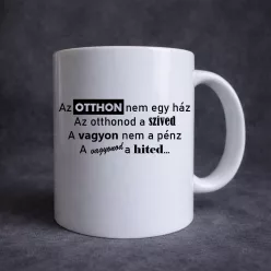   Kowalsky meg a Vega – „Az otthon nem egy ház” – feliratos bögre