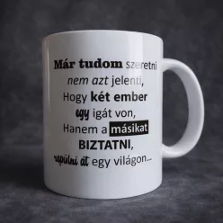   Kowalsky meg a Vega – „Már tudom szeretni” – idézetes kerámia bögre