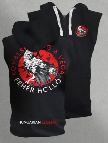 Kowalsky meg a Vega - Fehér holló férfi kapucnis, cipzáras mellény