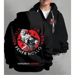   Kowalsky meg a Vega - Fehér holló gyerek kapucnis, cipzáras pulóver