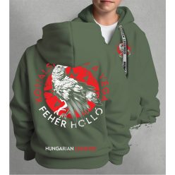   Kowalsky meg a Vega - Fehér holló gyerek kapucnis, cipzáras pulóver