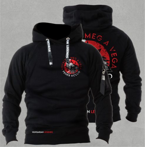 Kowalsky meg a Vega - Fehér holló férfi kapucnis, belebújós pulóver