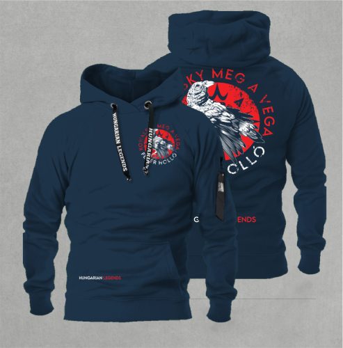 Kowalsky meg a Vega - Fehér holló férfi kapucnis, belebújós pulóver