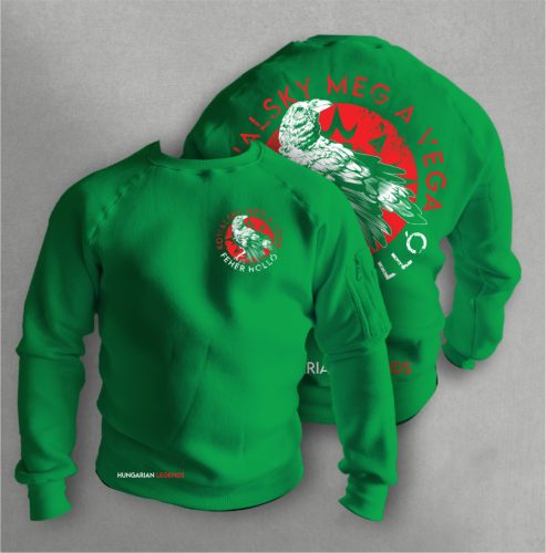 Kowalsky meg a Vega - Fehér holló férfi kerek nyakú pulóver