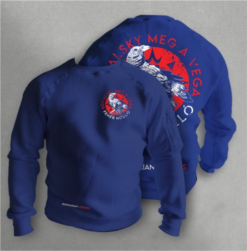 Kowalsky meg a Vega - Fehér holló férfi kerek nyakú pulóver