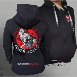   Kowalsky meg a Vega - Fehér holló női cipzáras, kapucnis pulóver